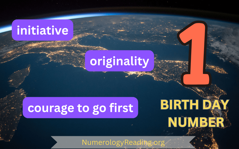 Birth Day Number 1 – Initiative, Originality, and Courage to Go First