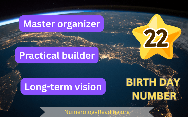 Birth Day Number 22 – Master Organizer, Practical Builder, and Long-term Vision