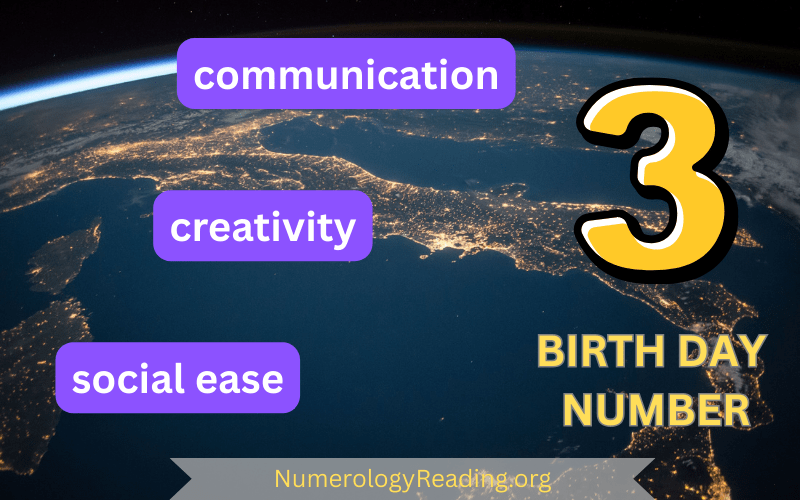 Birth Day Number 3 – Communication, Creativity, and Social Ease