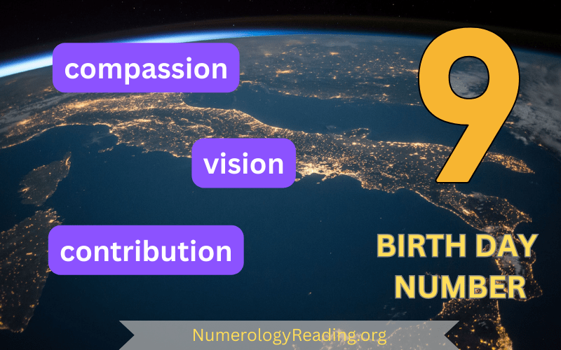 Birth Day Number 9 – Compassion, Vision, and Contribution