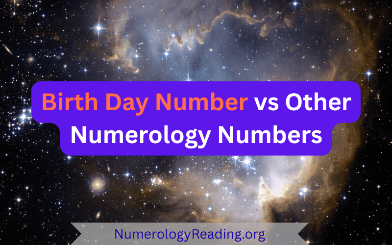 Birth Day Number vs Other Numerology Numbers comparison