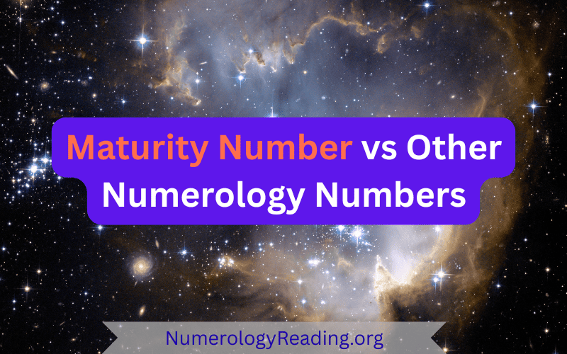 Maturity Number vs Other Numerology Numbers comparison