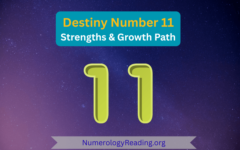 Destiny Number 11 hero image symbolizing spiritual insight, intuition, and inspirational leadership.