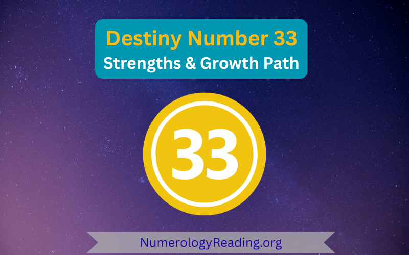 Destiny Number 33 hero image symbolizing spiritual love, service, and guiding wisdom.