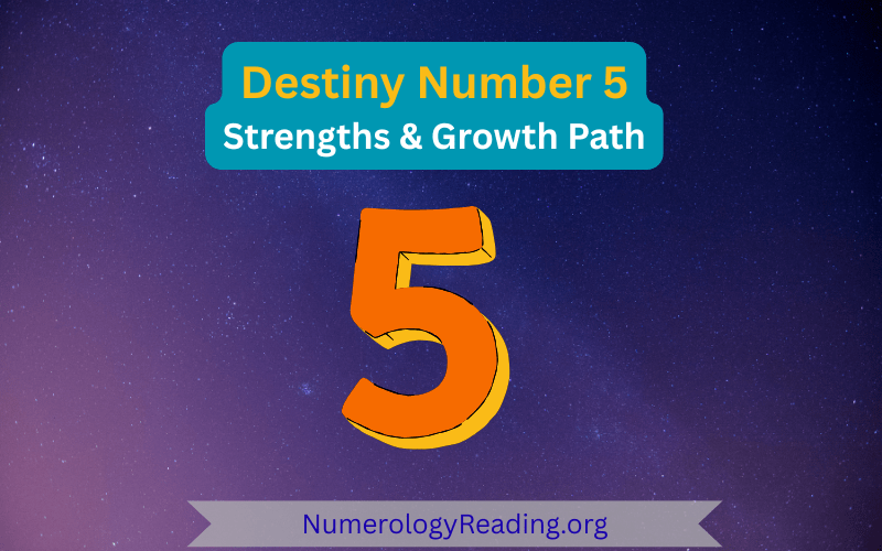 Destiny Number 5 header image symbolizing adventure, adaptability, and freedom of spirit.
