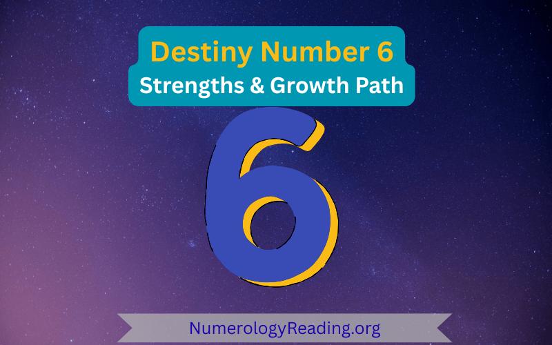 Destiny Number 6 hero image highlighting care, family, compassion, and responsibility.