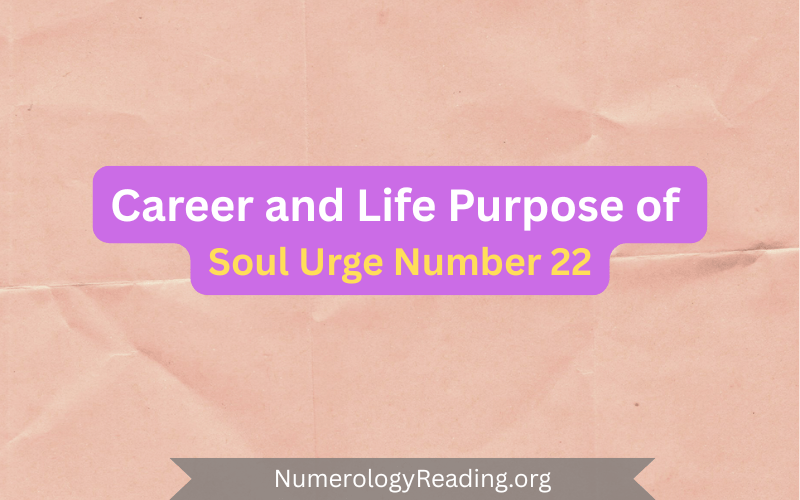 Soul Urge Number 22 in career and life purpose – potential career paths and meaning